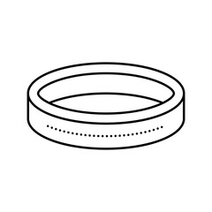 bracelet jewelry fashion line icon vector. bracelet jewelry fashion sign. isolated contour symbol black illustration