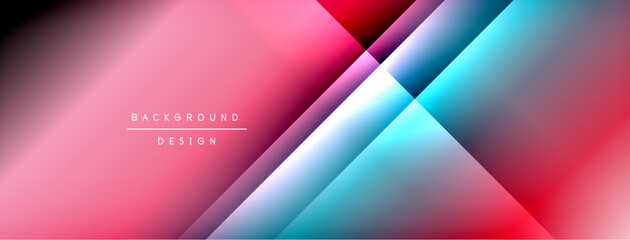 Fototapeta premium Light shadow lines dynamic gradient background