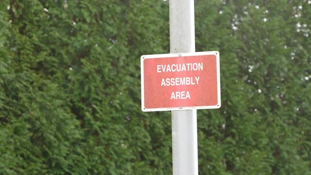 Evacuation Assembly Sign