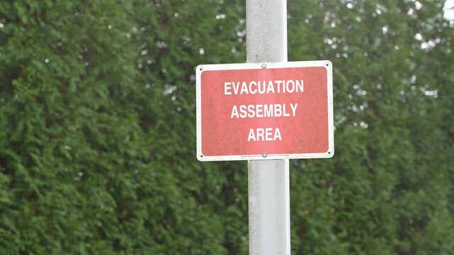 Evacuation Assembly Sign