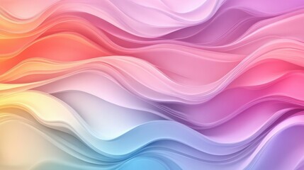 Obraz premium Abstract background with soft pastel waves. Gradient colors. For designing apps or products.