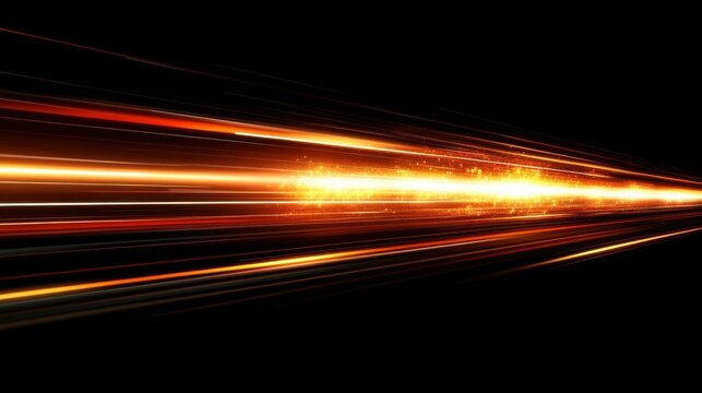 Abstract background of long explosure tale light on black ,Technology backgroud
