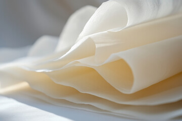 Close-up of folded paper, clean white with precise creases
folded paper