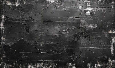Fototapeta premium Texture of dark distressed surface on transparent background