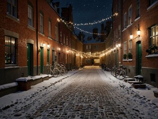 Obraz premium Merry Christmas and New Year’s Eve Backgrounds A Collection of Festive Winter Scenes