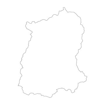 Sikkim state blank outline map