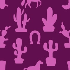 Obraz premium Christmas animals seamless horse pattern for wrapping paper and fabrics