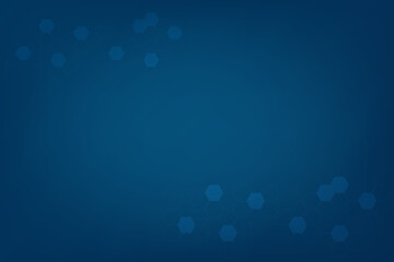 Light Blue technology background with connected hexagon. Free Space template with blank area for creative and design. Modern technology concept.