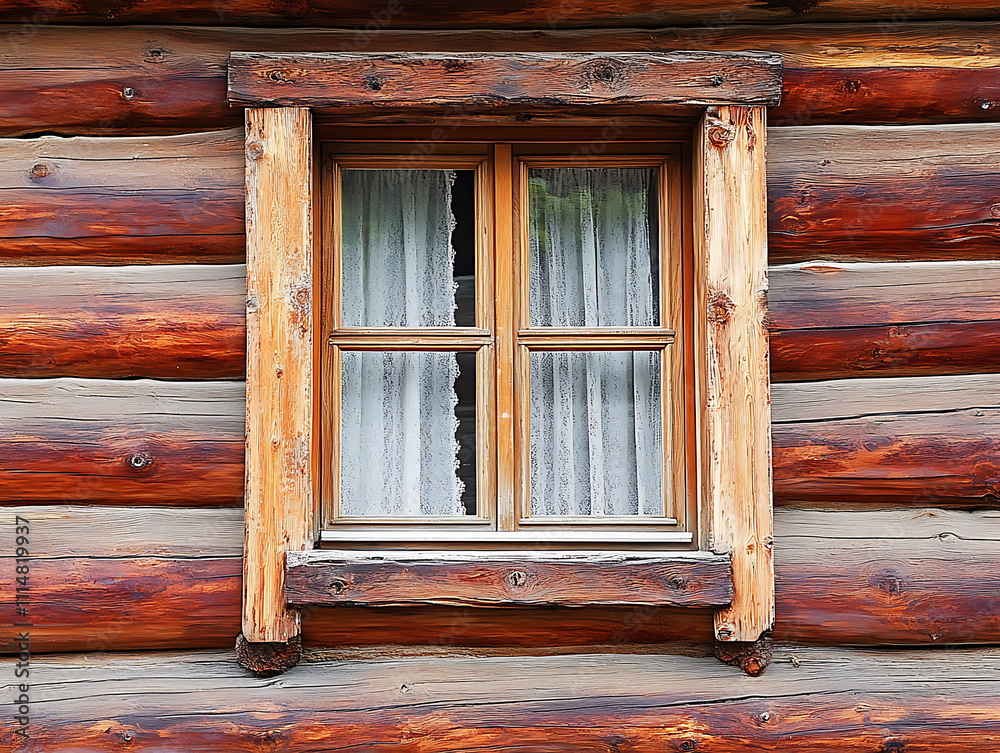 Poster log siding or clapboard building texture