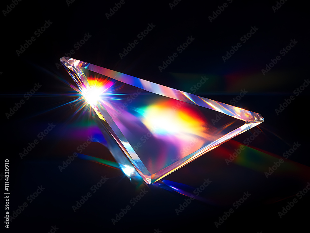 Fototapete prism light leak texture for photo overlay and effect, lens flare in abstract background, bokeh effe