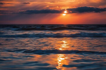 Obraz premium sunset over the sea