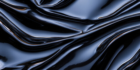 Fototapeta premium Texture background crude black oil surface