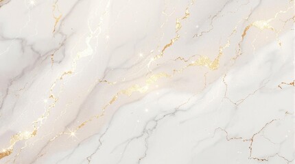 Obraz premium Abstract pattern of white marble with golden streaks, fancy, premium