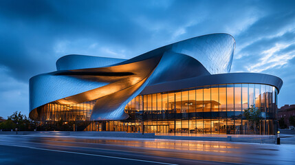 A contemporary performing arts center designed for theater and music.