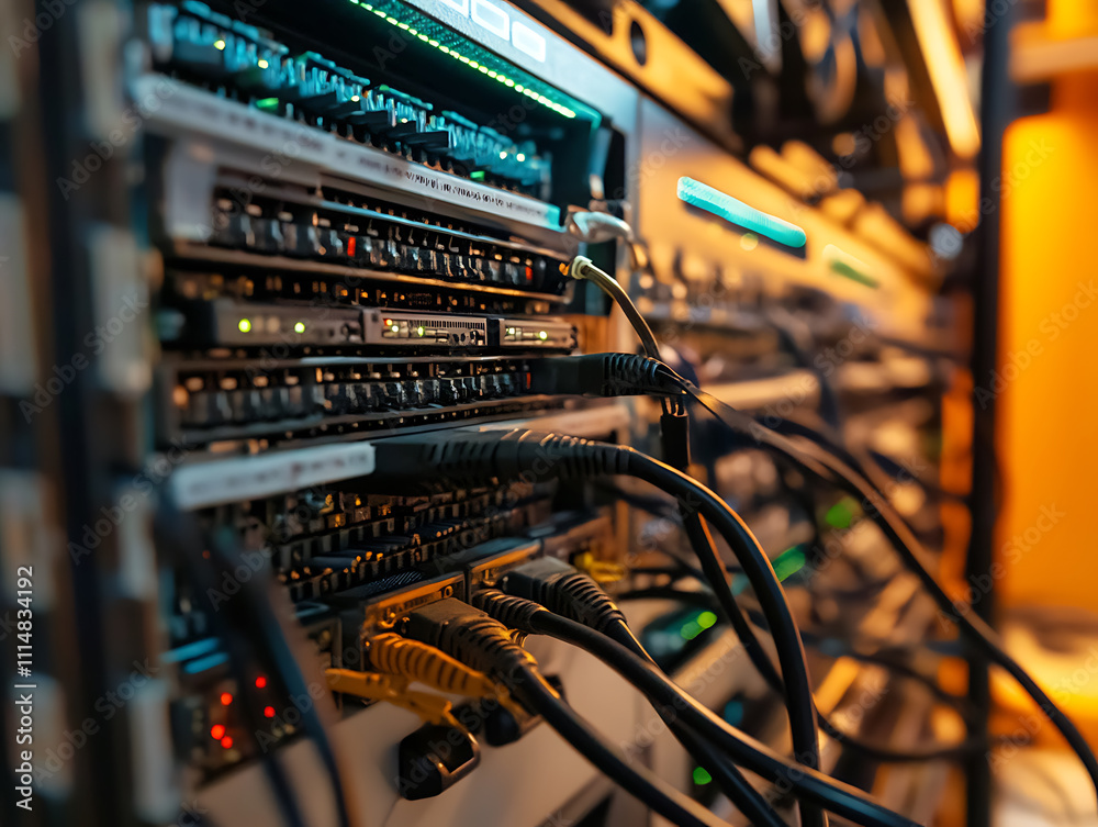 Poster Server technology datum network computer information rack room hardware system connection database center business web security service storage communication industry