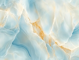 Fototapeta premium Subtle soft white and blue onyx gemstone texture, illustration