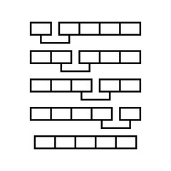 bubble sort algorithm line icon vector. bubble sort algorithm sign. isolated contour symbol black illustration