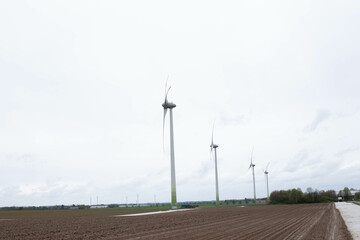 Windmill for electric power production.