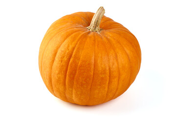 Whole pumpkin, isolated on white background.