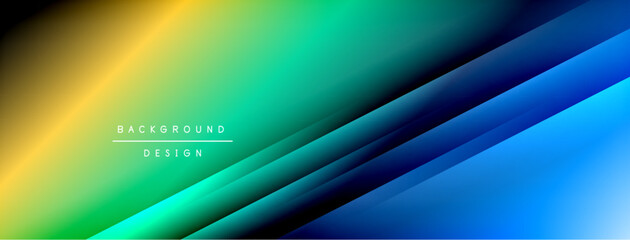 Fototapeta premium Dynamic shadow lines with gradient colors geometric background