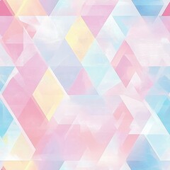 Obraz premium Colorful Geometric Pastel Pattern Wallpaper Design Illustration