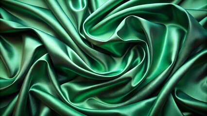 Obraz premium luxury emerald green satin texture background