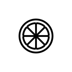 Obraz premium orange fruit icon