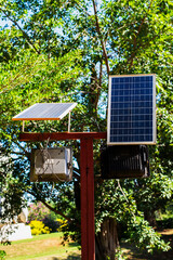 Mini solar cells and lamps for lighting up your yard, garden and street at night
