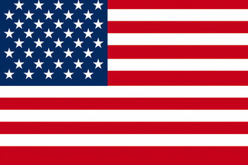 Fototapeta premium A vibrant representation of the American flag featuring red and white stripes with a blue field of white stars, symbolizing liberty and patriotism.