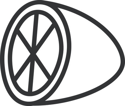 recommend clip art: 線画果物単品アイコン　レモン
