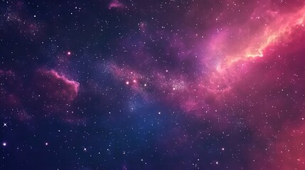 Obraz premium The celestial beauty of stars sparkling in the night sky, illuminating the darkness with their mesmerizing glow, creating a peaceful and awe-inspiring cosmic scene.