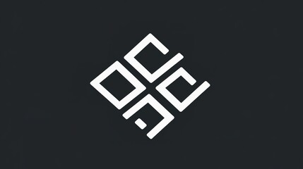 Obraz premium Minimalist code brackets icon design for technology, coding, or software branding, featuring clean and modern lines, ideal for developers, tech companies, or digital platforms.