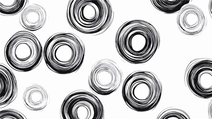 Abstract Seamless Line Circle Graphic Background