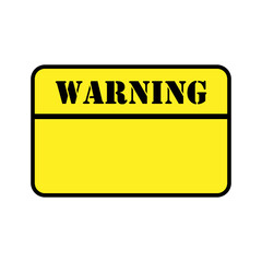Naklejka premium Warning Sign icon illustration