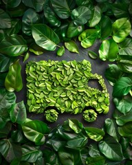 Fototapeta premium Sustainable transport eco friendly truck icon symbolizing green logistics for net zero emissions