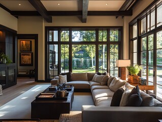 Modern Elegance: A Contemporary Living Room with Sophisticated Accents