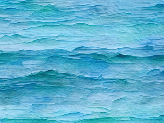 Obraz premium Painted Ocean Waves 