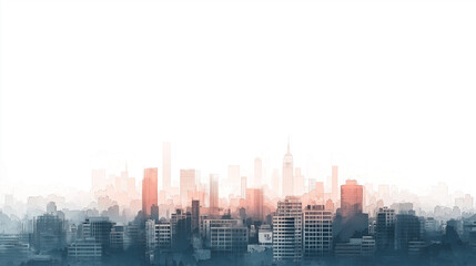 Obraz premium 都市景観のイラスト背景素材