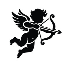 Fototapeta premium Cupid Silhouette