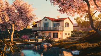 Obraz premium A cozy and inviting atmosphere capturing the essence of comfort, warmth, and happiness in a home setting, embodying the true meaning of belonging and tranquility.