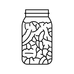 korean bbq grill cuisine line icon vector. korean bbq grill cuisine sign. isolated contour symbol black illustration