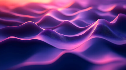Obraz premium Abstract 3D Purple Pink Wave Background