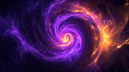 abstract background with yellow and purple liquid