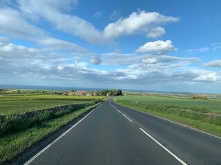 empty road in the countryside