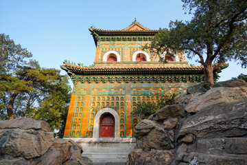 Wisdom-Sea Temple, the highest Liangless Buddha Temple in Wanshou Mountain, Summer Palace, Beijing.