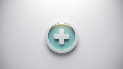 Fototapeta premium AI generative. Illustration of info graphic of medical icon with flat design on white background. 1