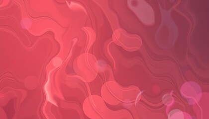 Abstract Red Swirling Waves Background Design