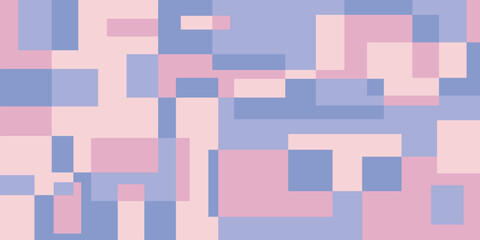 Colorful geometric background, geometric pattern texture, random square shape pattern, abstract pixels with pastel colors