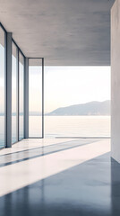 Obraz premium Minimalist Lakeview Window