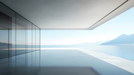 Obraz premium Minimalist Lakeview Window